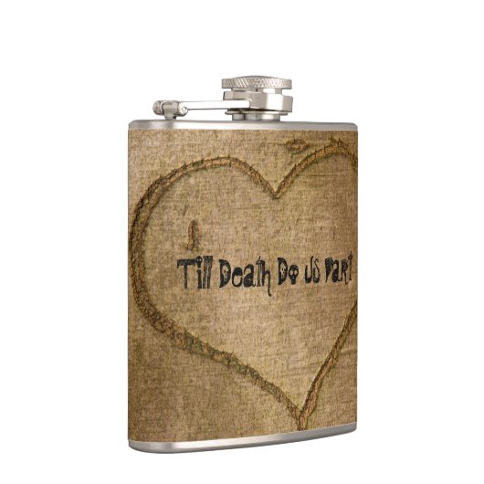 Halloween Bruiloft Vinyl Flask Heupfles (Rechts)