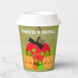 Halloween Bruiloftsfeest Pompoen Koppel Papieren B Bekers