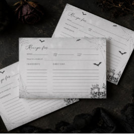 Halloween Bruiloftsfeest Receptkaart Kaart