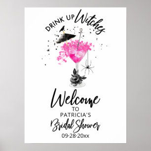 Halloween Bruiloftsfeest Welkomstbord Poster