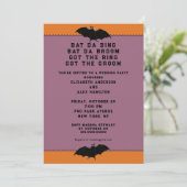 Halloween bruiloftsshower uitnodiging (Staand voorkant)