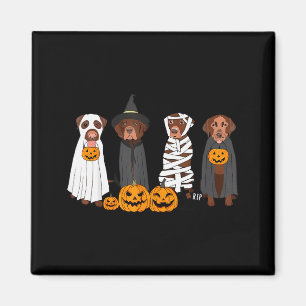 Halloween Bruine Labrador Geest Soky Chocolade Lab Magneet