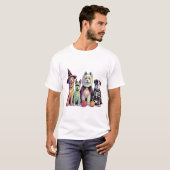 Halloween Brush Squad Dog T-shirt (Voorkant volledig)