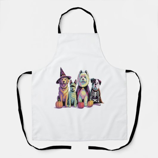 Halloween Brush Squad Hond Schort (Voorkant)