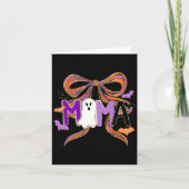 Halloween Brushstroke Boo Mama Spooky Coquette Pre Kaart (Voorkant)