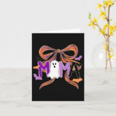 Halloween Brushstroke Boo Mama Spooky Coquette Pre Kaart (Gele Bloem)