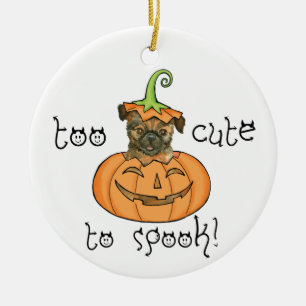 Halloween Brussels Griffon Ceramic Ornament