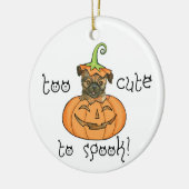 Halloween Brussels Griffon Ceramic Ornament (Links)