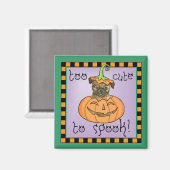 Halloween Brussels Griffon Magnet (Voorkant / Achterkant)