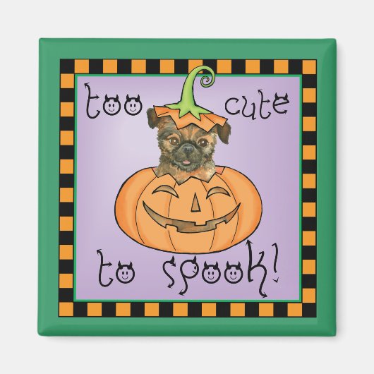 Halloween Brussels Griffon Magnet (Voorkant)