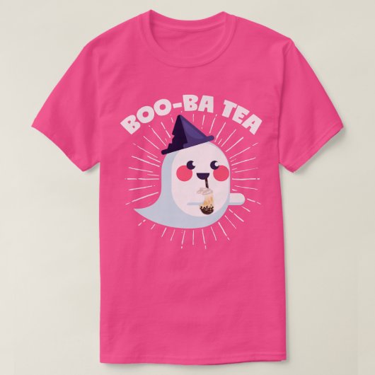 Halloween Bubble Tea Ghost Boo-Ba Tea Costume Prem T-shirt (Design voorkant)