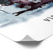 Halloween Bucket List | Waterverf Illustraties Poster (Hoek)