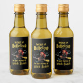Halloween Buckle Up Buttercup witch Switch Wijn Etiket (Flessen)