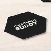 Halloween Buddy Kartonnen Onderzetters (Schuin)