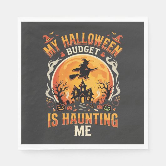 Halloween Budget Spukhuis Servet (Voorkant)