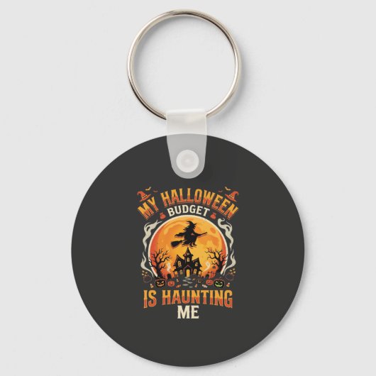 Halloween Budget Spukhuis Sleutelhanger (Voorkant)