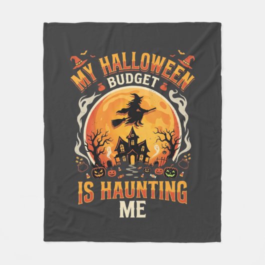 Halloween Budget Verschrikking Fleece Deken (Voorkant)