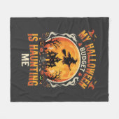 Halloween Budget Verschrikking Fleece Deken (Voorkant (Horizontaal))