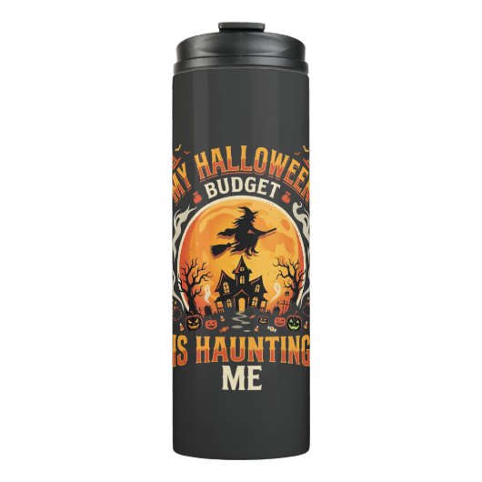 Halloween Budget Verschrikking Thermosbeker (Voorkant)