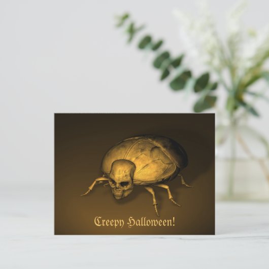 Halloween Bug Briefkaart (Staand voorkant)