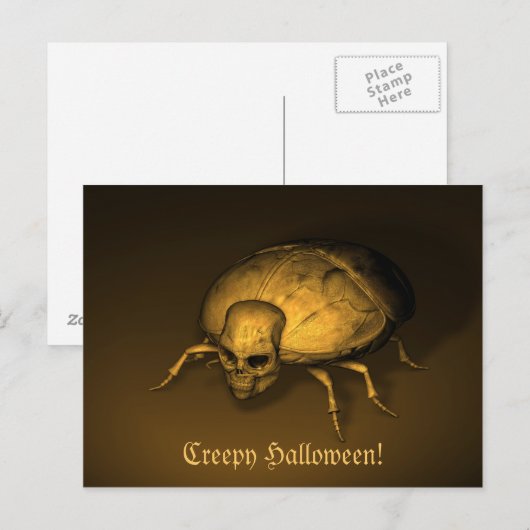 Halloween Bug Briefkaart (Voorkant / Achterkant)