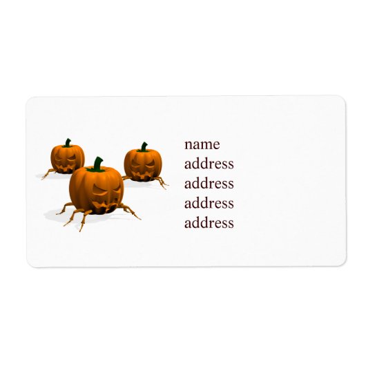 Halloween Bug Etiket (Voorkant)
