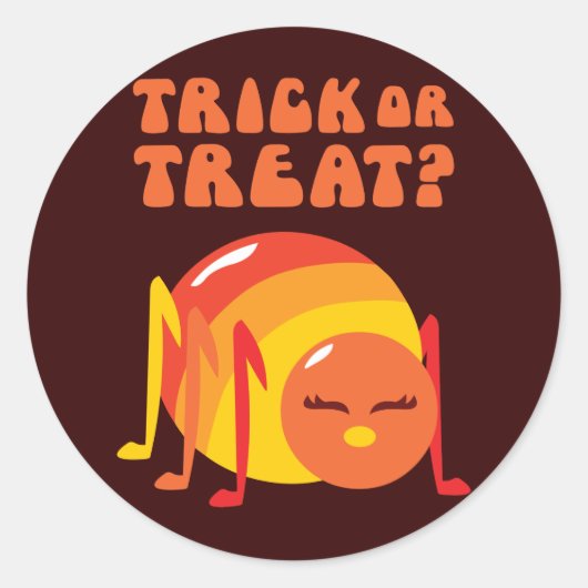 Halloween Bug Ronde Sticker (Voorkant)