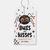 Halloween Bugs and Kisses Spider Trick or treat Cadeaulabel (Voorkant)