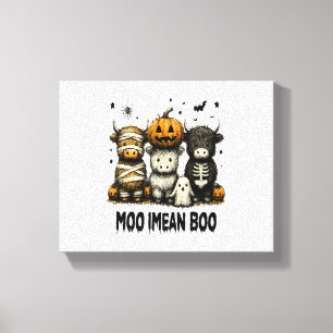  Halloween Bull Sheet Canvas Afdruk