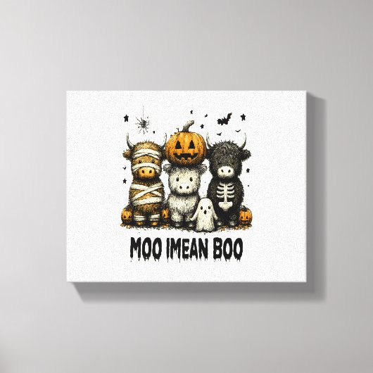 Halloween Bull Sheet Canvas Afdruk (Voorkant)