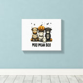 Halloween Bull Sheet Canvas Afdruk (Insitu (Houten vloer))