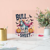 Halloween Bull Sheet, Funny Ghost Koe Acryl Bord (Huwelijk)