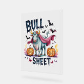 Halloween Bull Sheet, Funny Ghost Koe Acryl Bord (Hoek)