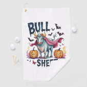 Halloween Bull Sheet, Funny Ghost Koe Golfhanddoek (Insitu)