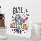Halloween Bull Sheet, Funny Ghost Koe Reclamebord Met Voetstuk (Insitu)