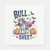 Halloween Bull Sheet, Funny Ghost Koe Servet (Voorkant)