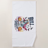 Halloween Bull Sheet, Funny Ghost Koe Strandlaken (Voorkant)