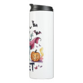 Halloween Bull Sheet, Funny Ghost Koe Thermosbeker (Geroteerd rechts)