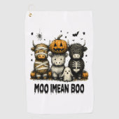  Halloween Bull Sheet Golfhanddoek (Voorkant)