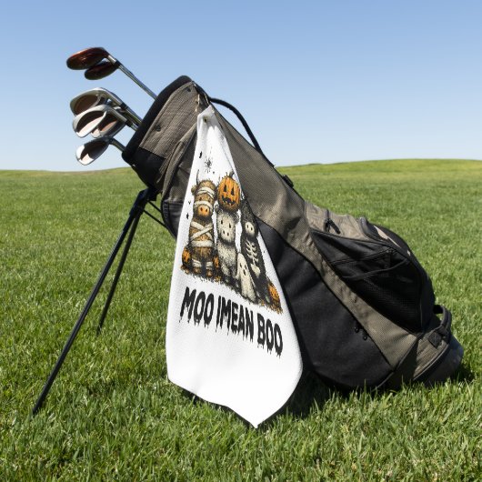  Halloween Bull Sheet Golfhanddoek (Groen)