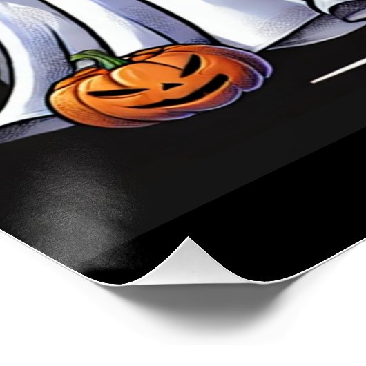 Halloween Bull Sheet Moo / Bulls Funny Perfect Poster (Hoek)