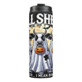 Halloween Bull Sheet / Stieren Grappig Thermosbeker (Voorkant)