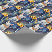 Halloween Bull Terrier met pompoenen eng Cadeaupapier (Hoek)