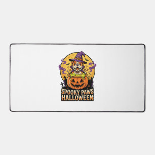 Halloween Bulldog Pompoen Nacht Bureaumat