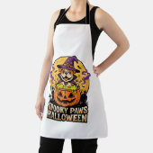 Halloween Bulldog Pompoen Nacht Schort (Insitu)
