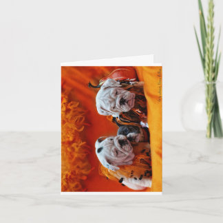 Halloween Bulldogs Kaart