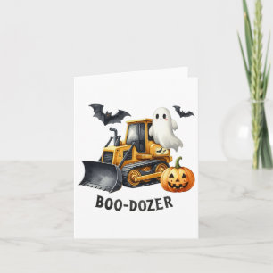 Halloween Bulldozer Bouw Trucks Ghost Hall Kaart