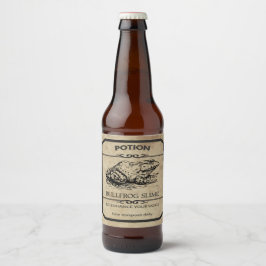 Halloween Bullfrog Slime Apothecary Bier Label Etiket
