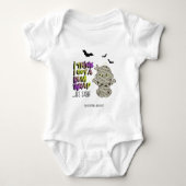 Halloween Bum Wrap Mummie Baby Groen ID683 Romper (Voorkant)