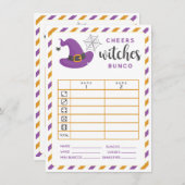 Halloween Bunco kaart Cheers Witches 2 rondes (Voorkant / Achterkant)
